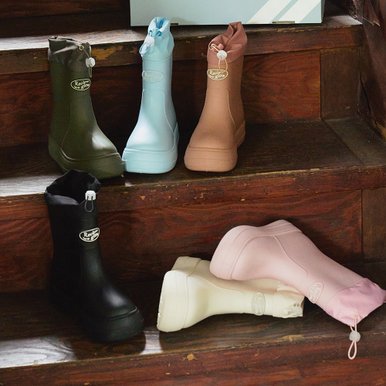 레인부츠 RE-RAIN SHIRRING BOOTS 6 COLOR