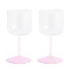 헤이 HAY Tint Wine glass Set of 2 Jade Light Pink 틴트 와인글라스 세트