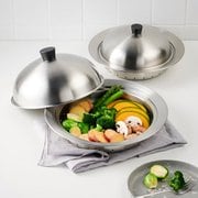 스테인리스 찜기+돔형뚜껑 세트_20-24cm J71N901050600