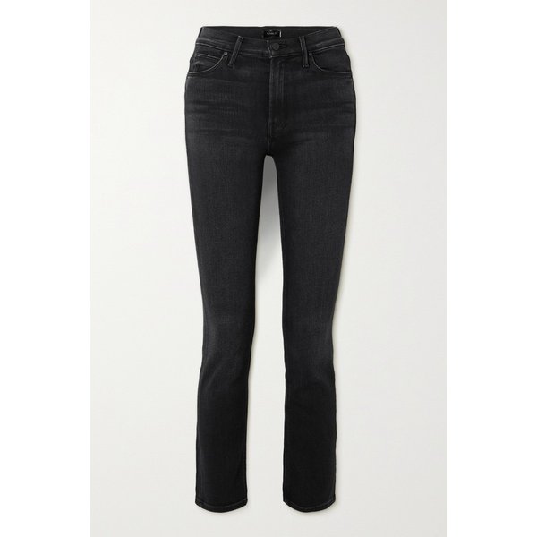 넷 서스테인 대즐러 앵클 미드라이즈 슬림 진 블랙 1647597326010367