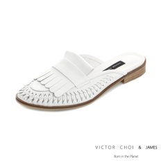 (VICTOR CHOI & james) W20S301 화이트 (2cm) / 테슬 위빙포인트 블로퍼