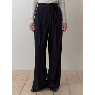 리엘 Rennet belt slacks (navy)