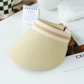 여성 무지 라탄 밀짚모자 여름 캠핑 썬캡 HAT60 (10131364A)