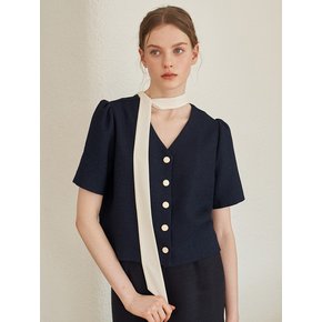 ROMAN BLOUSE_NAVY