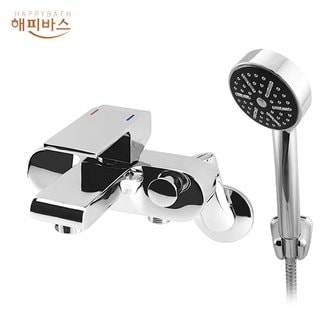 고치고 해피바스 TS-8002  샤워기 욕조 수전 벽붙이 수도꼭지 국산 시공 교체 인테리어 욕실