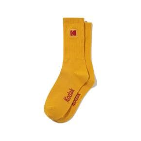 [공식][26FW] 컬러플러스 미니로고 크루 삭스 YELLOW