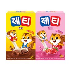 제티 초코렛맛 20T +딸기맛 20T