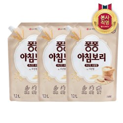 퐁퐁 주방세제 리필 아침보리 1.2Lx3개 - SSG.COM