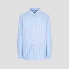 옥스퍼드 변형 스트라이프 셔츠  스카이 블루 (BC5764C01Q)
