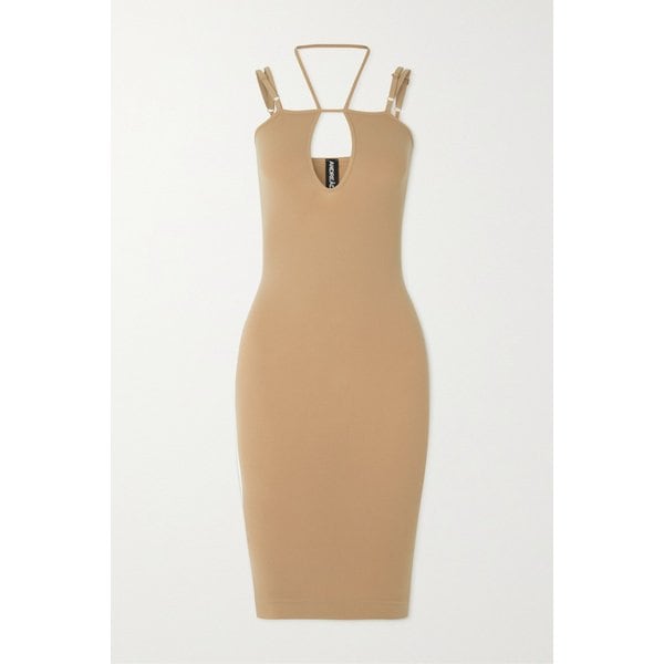 안드레아다모 키홀 컷아웃 스트레치 저지 미디 원피스 1647597276097838