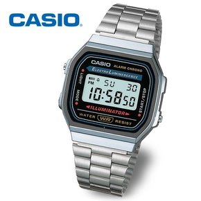 [정품] CASIO  A168WA-1 빈티지 레트로 공용 메탈 손목시계