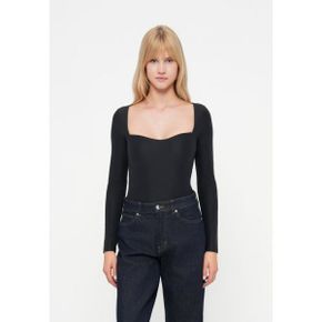 Abercrombie  Fitch 애버크롬비 앤 피치 소프트 스위트하트 바디수트 - 바디 검정색 6978554