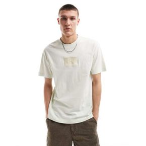 5094513 Calvin Klein Jeans embroidery patch T-shirt in stone