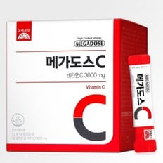 (NEW) 고려은단 메가도스C 비타민C 3000 3g x 100포 x2개