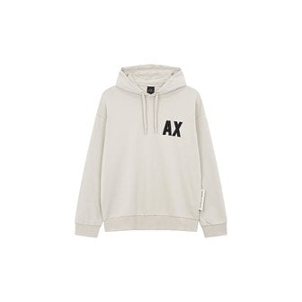 ARMANI EXCHANGE AX 남성 빅 로고 패치 후드 티셔츠(A413331024)_베이지