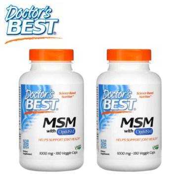 닥터스베스트 닥터스 베스트 MSM 식이유황 Optimsm 1000mg 180베지캡슐 X 2통