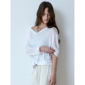 뮤즈 브이넥 탑_(3color)