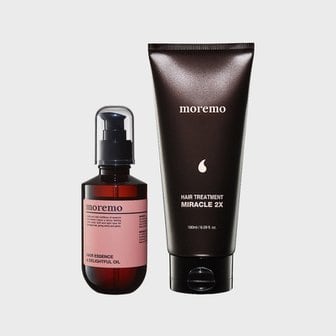 모레모 헤어에센스 딜라이트풀 오일 70ml + 2X 트리트먼트 180ml