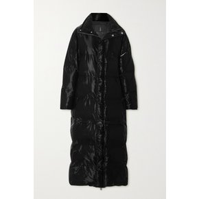 Convertible Quilted Glossed-shell Coat 블랙