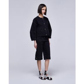 [파주점] [송지오우먼]지제로 카라리스 커브 데님 자켓 블랙 WH2JP831BK