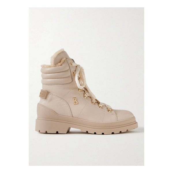 생 모리츠 14 시어링 안감 가죽 앵클 부츠 베이지 1647597352788155