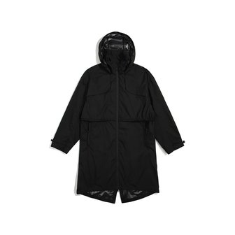 헌터 [WOMEN] 트래블 로고 패커블 레인코트 - 블랙 WRO1704SAABLK