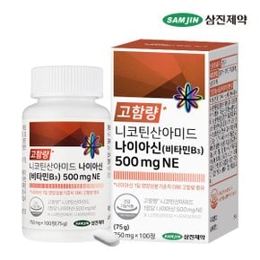 니코틴산아미드 나이아신 비타민B3 500mgNE 1병 (100정)
