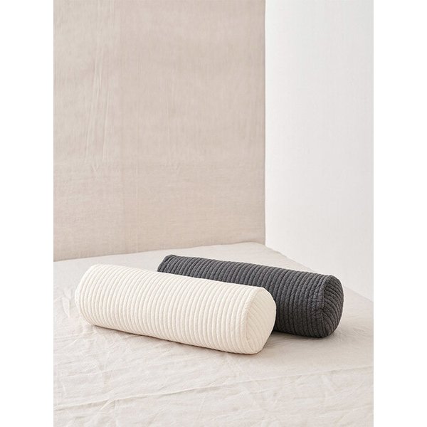 코튼 100수누빔 미니 원기둥쿠션