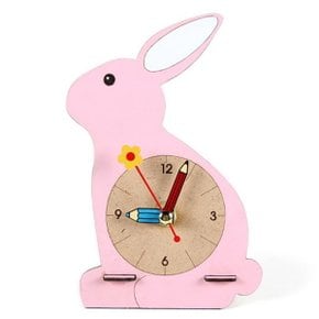 어린이 목재 입체퍼즐 - 영공방 토끼 탁상시계