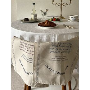 [선물포장] 프렌치 레터링 면 패브릭포스터/가리개 2size 2color