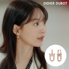 [신민아 착용]듀얼디디 실버 귀걸이 JDREP3S40ZC