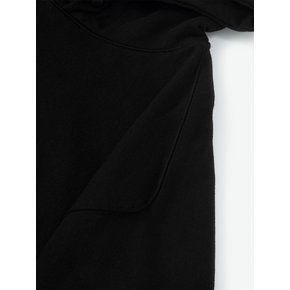 jumbo sweat hoodie (black)