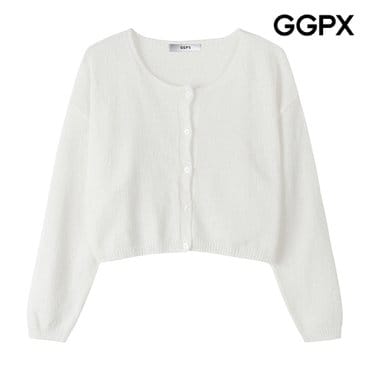 GGPX 부클 썸머 린넨 숏 니트 가디건 (GP7KG012F)