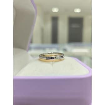 골든듀 [파주점] 데스티노(여)솔리드 여자반지/커플링반지 WG+PG(콤비컬러) 18k 281300045