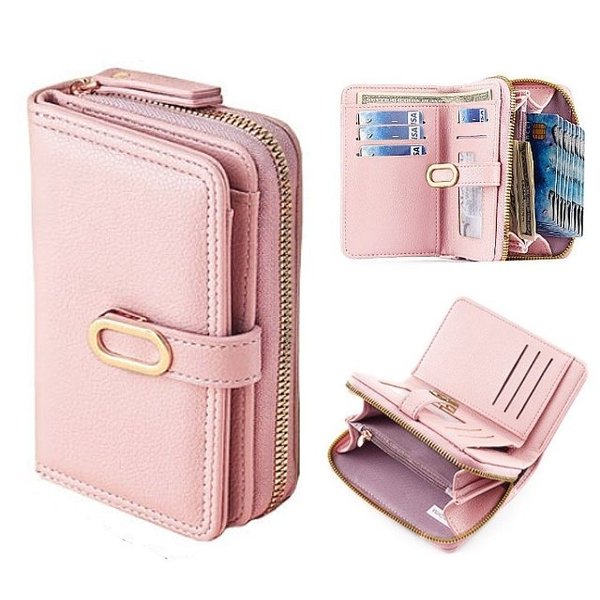 여성 중지갑 카드 동전 수납 반지갑 인기 지갑 (WFJKT7L)