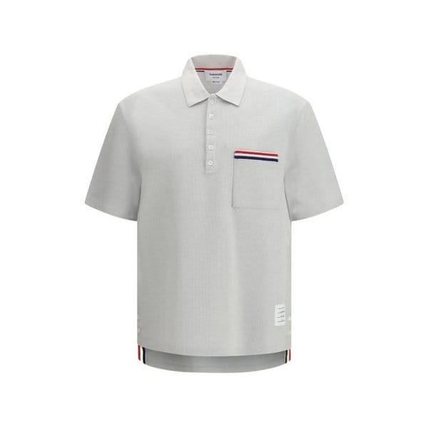 26SS 톰브라운 폴로 티셔츠 MJP244E J0251 050 PALE GREY DOM