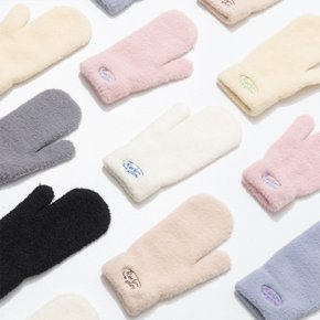 FLUFFY LOGO MITTEN GLOVE 7 COLOR