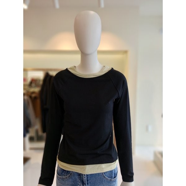 [여주점] 씨씨콜렉트 배색레이어드티셔츠 E261psm104