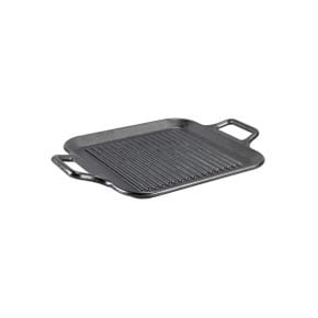 미국 롯지 무쇠팬 Lodge BOLD 12 Inch Seasoned Cast Iron Grill Pan with Loop Handles DesignF