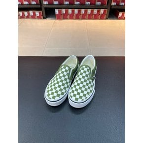 [파주점] (키즈) 클래식 슬립온 (Classic Slip-On)(Color Theory Checkerboard Pesto)(VN000CYTCIB)