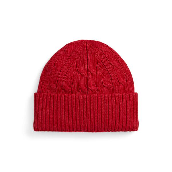 폴로 키즈 남아 8-18세 케이블 니트 코튼 햇(CWPOHGSYJ420287600)