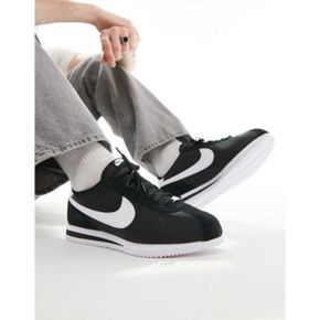 4742838 Nike Cortez nylon sneakers in black and white