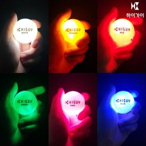 하이가이 LED 골프공 야광 골프 볼 야간 발광 컬러 공 6P 세트 TA2679786