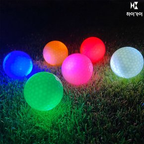 하이가이 LED 골프공 야광 골프 볼 야간 발광 컬러 공 6P 세트 TA2679786