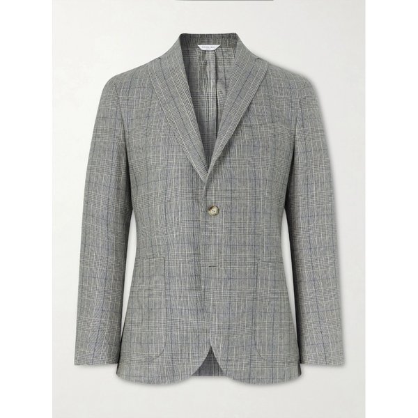 프린스 오브 웨일즈 체크 실크 블레이저 46376663163084326