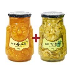 제주 유자차 1kg+청귤청 1kg