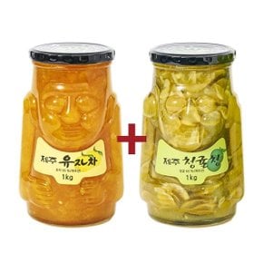 제주 유자차 1kg+청귤청 1kg