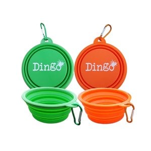 딩고나투라 강아지 식기 2가지 색상 (접이식그릇) 휴대용 산책 여행용 그릇