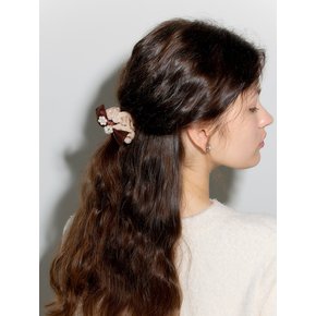 LB_Velvet ribbon hair scrunchie_2color