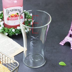 홈카페 유리컵 파이렉스 계량 내열유리 맥주잔 450ml